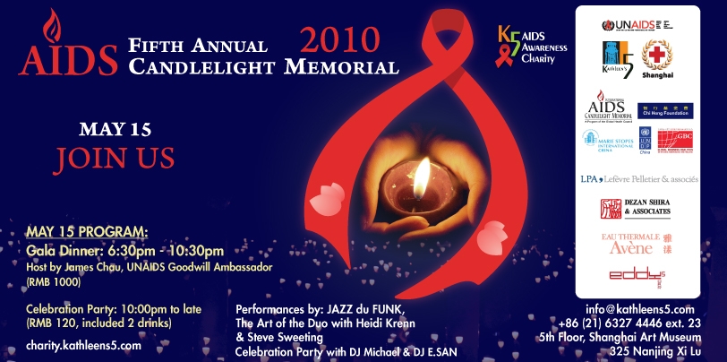 AIDS Candlelight Memorial Charity Gala Dinner In Shanghai